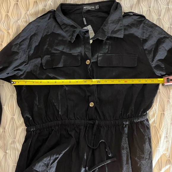 Pretty Little Thing Black Romper, US 14 - Picture 9 of 11